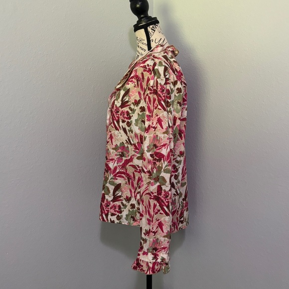 Meara Floral Long Sleeve Blouse KUT from the Kloth Medium - Picture 8 of 16